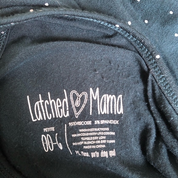 OG Teal Dots Latched Mama Romper - Picture 5 of 5